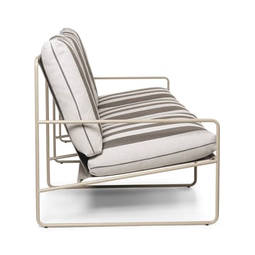 Desert 3-istuttava sohva - Cash stripe-chocolate - Ferm Living