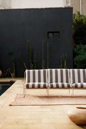 Desert 3-istuttava sohva - Cash stripe-chocolate - Ferm Living