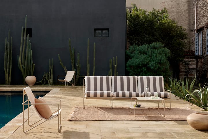 Desert 3-istuttava sohva, Cash stripe-chocolate Ferm Living