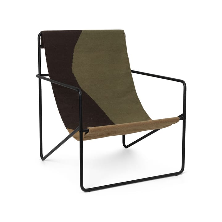 Desert loungenojatuoli, Dune, musta runko Ferm Living