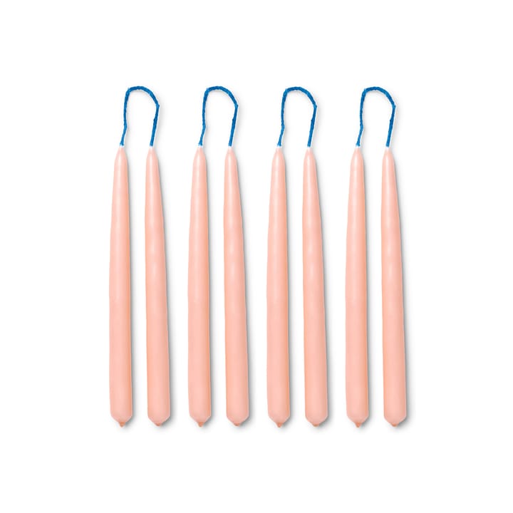 Dipped candles käsintehdyt kynttilät 15 cm 8-pack  - Blush - Ferm LIVING