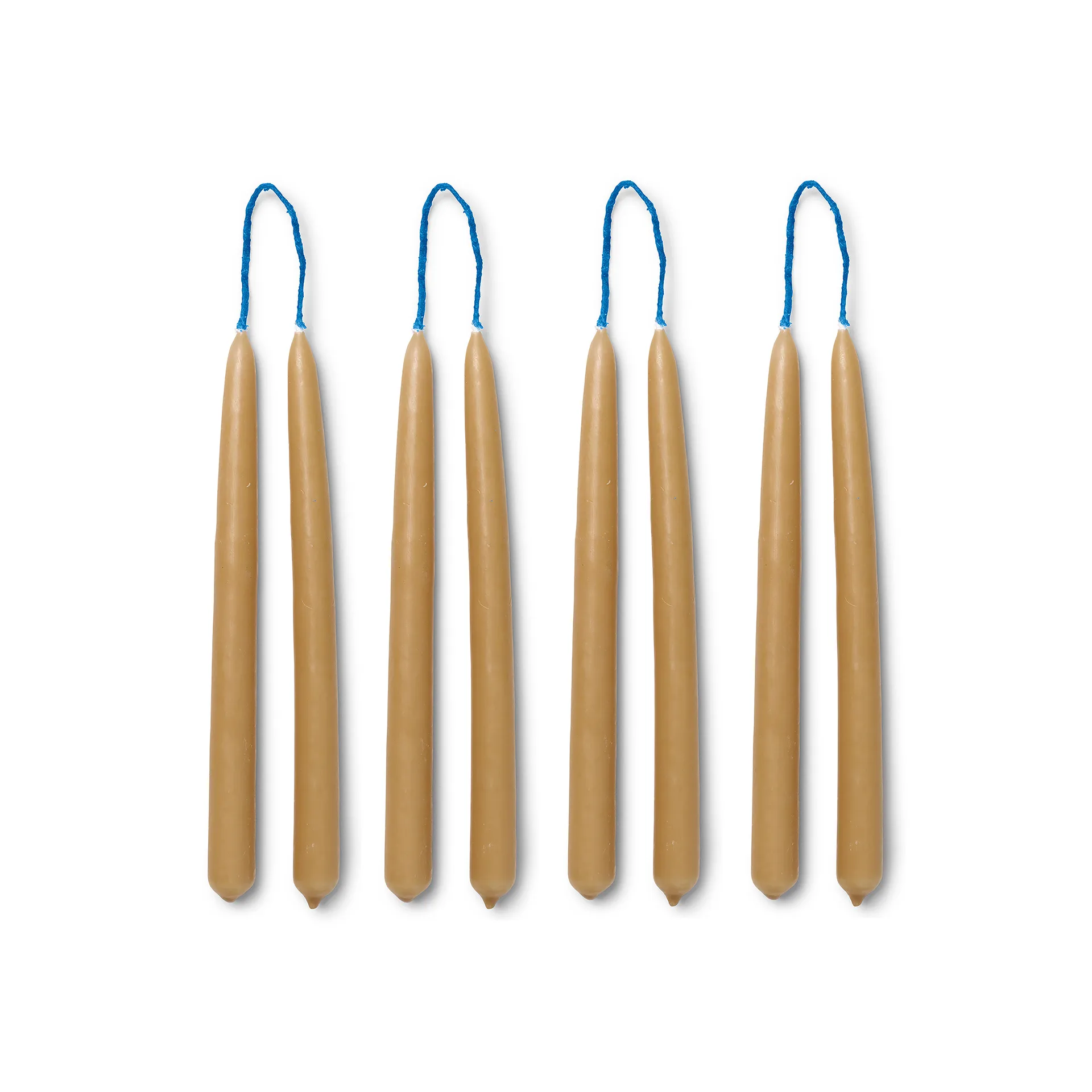 Dipped candles käsintehdyt kynttilät 15 cm 8-pack, Straw Ferm Living