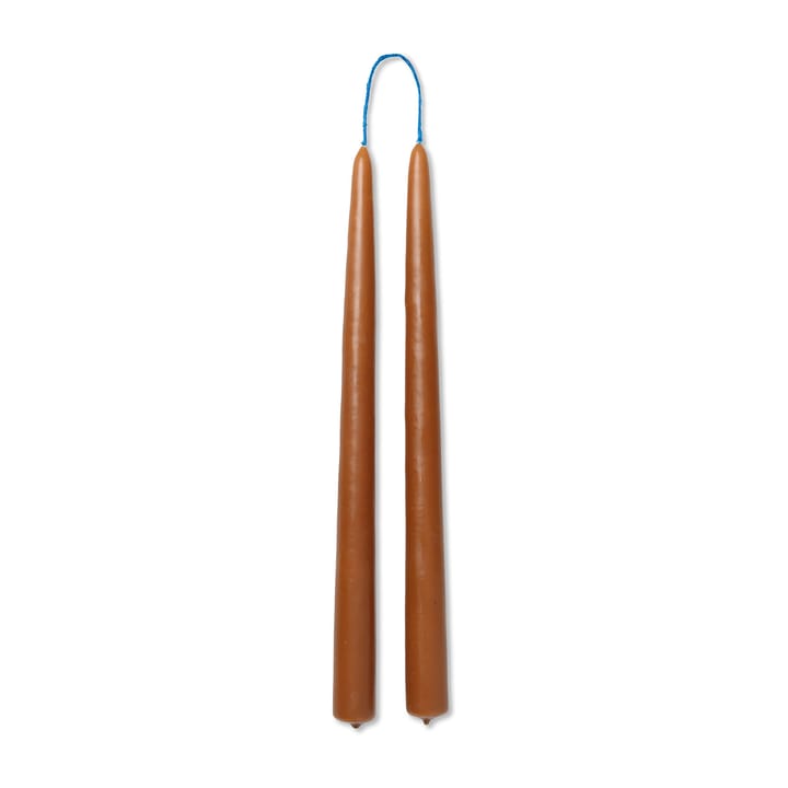 Dipped candles käsintehdyt kynttilät 30 cm 2-pack  - Amber - Ferm LIVING