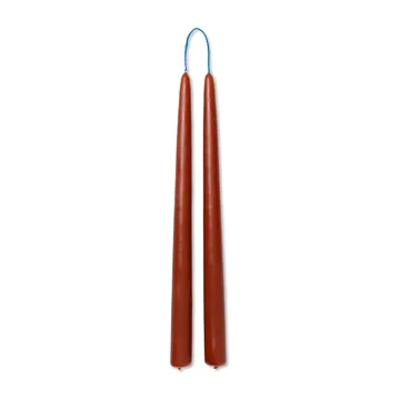 Dipped candles käsintehdyt kynttilät 30 cm 2-pack - Rust - Ferm Living