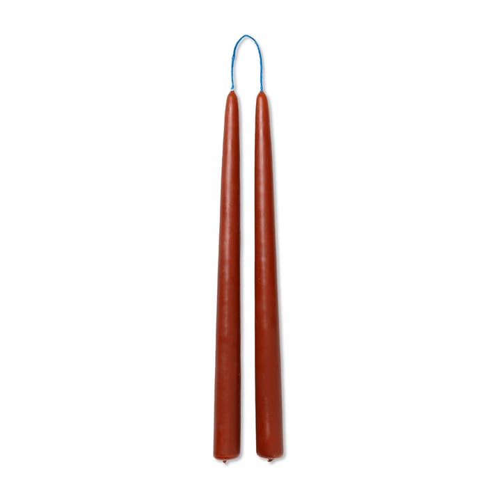 Dipped candles käsintehdyt kynttilät 30 cm 2-pack  - Rust - Ferm LIVING