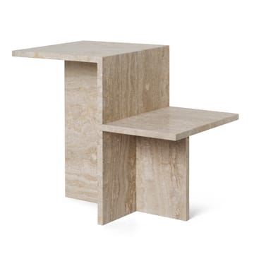 Distinct sivupöytä 59,5x35x50 cm - Travertiini - Ferm Living