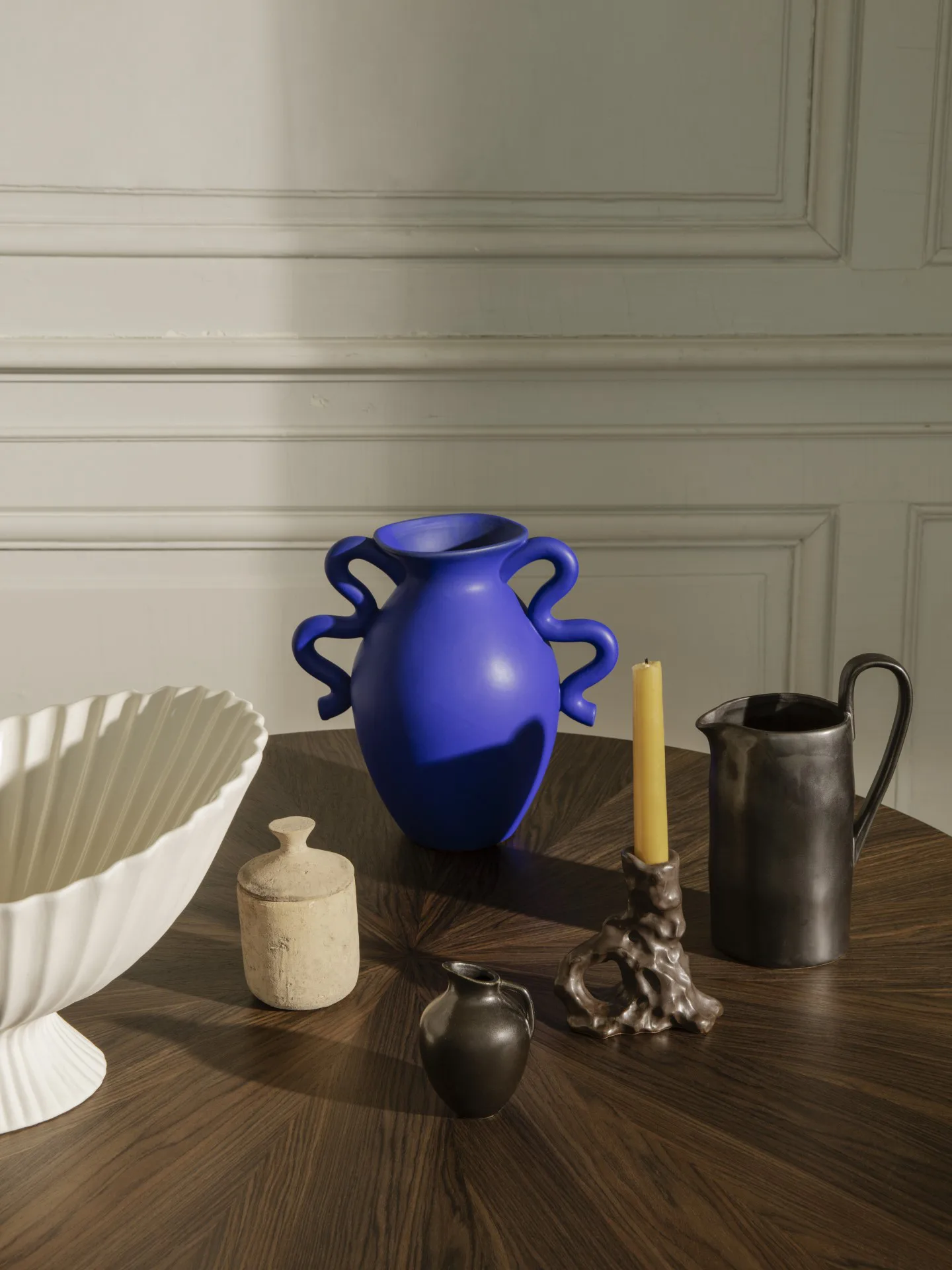 Dito kynttilänjalka, Dark Brown Ferm Living