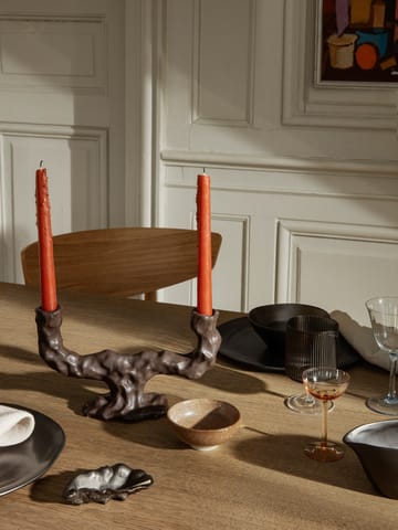 Dito kynttilänjalka dubbel - Dark Brown - Ferm Living