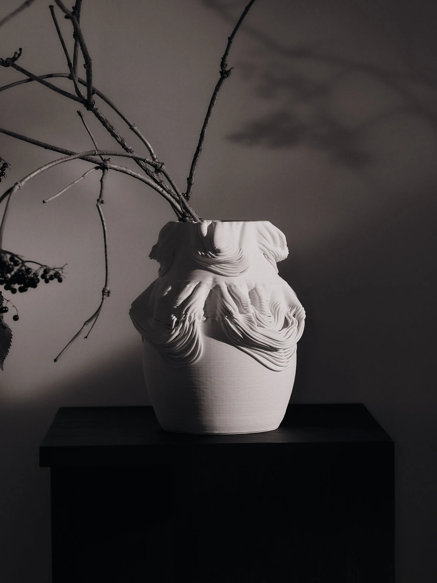 Drisca-maljakko 23 cm, Off-white Ferm Living