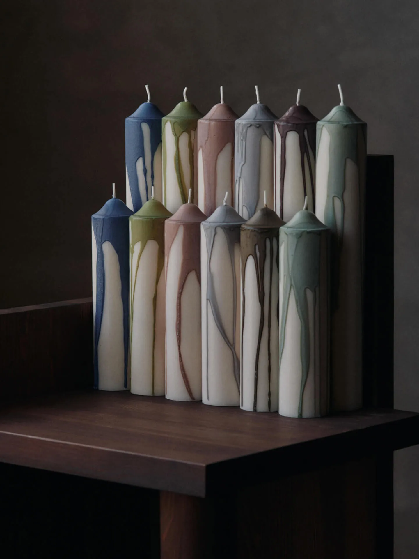 Dryp kynttilä, Beige, 20 cm Ferm Living