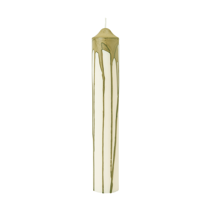 Dryp kynttilä - Oliivinvihreä, 30 cm - Ferm Living