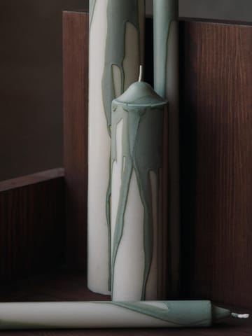 Dryp kynttilä - Tea Green, 20 cm - Ferm Living