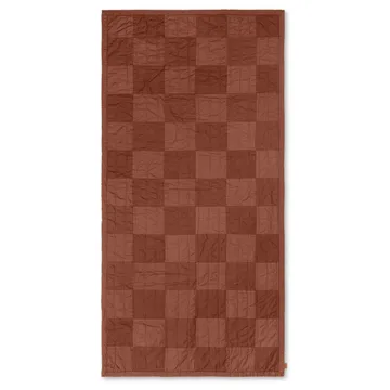 Duo tikattu huopa 90x187 cm - Red Brown Tonal - Ferm Living