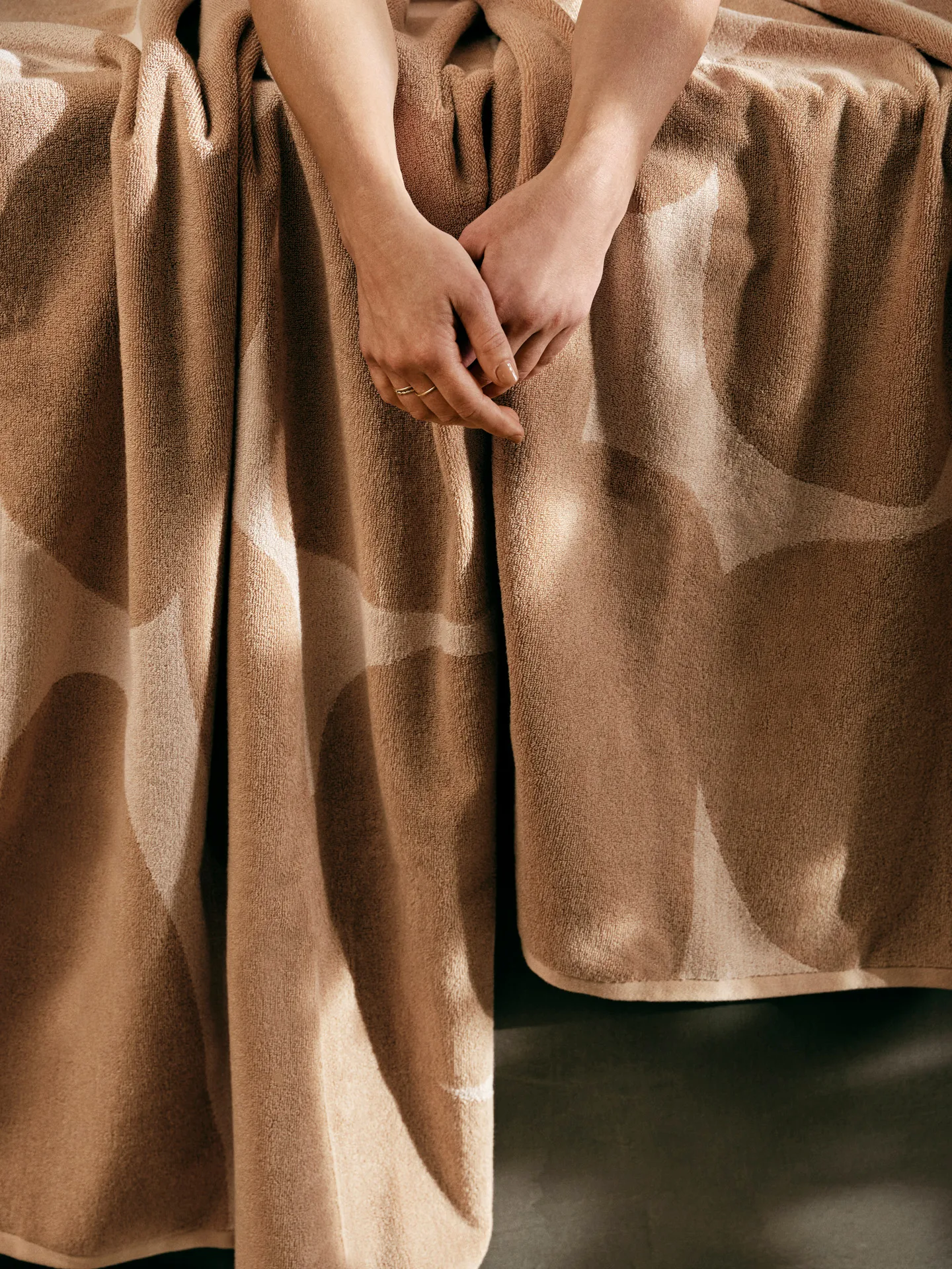 Ebb kylpypyyhe 100x150 cm, Sand, off-white Ferm Living