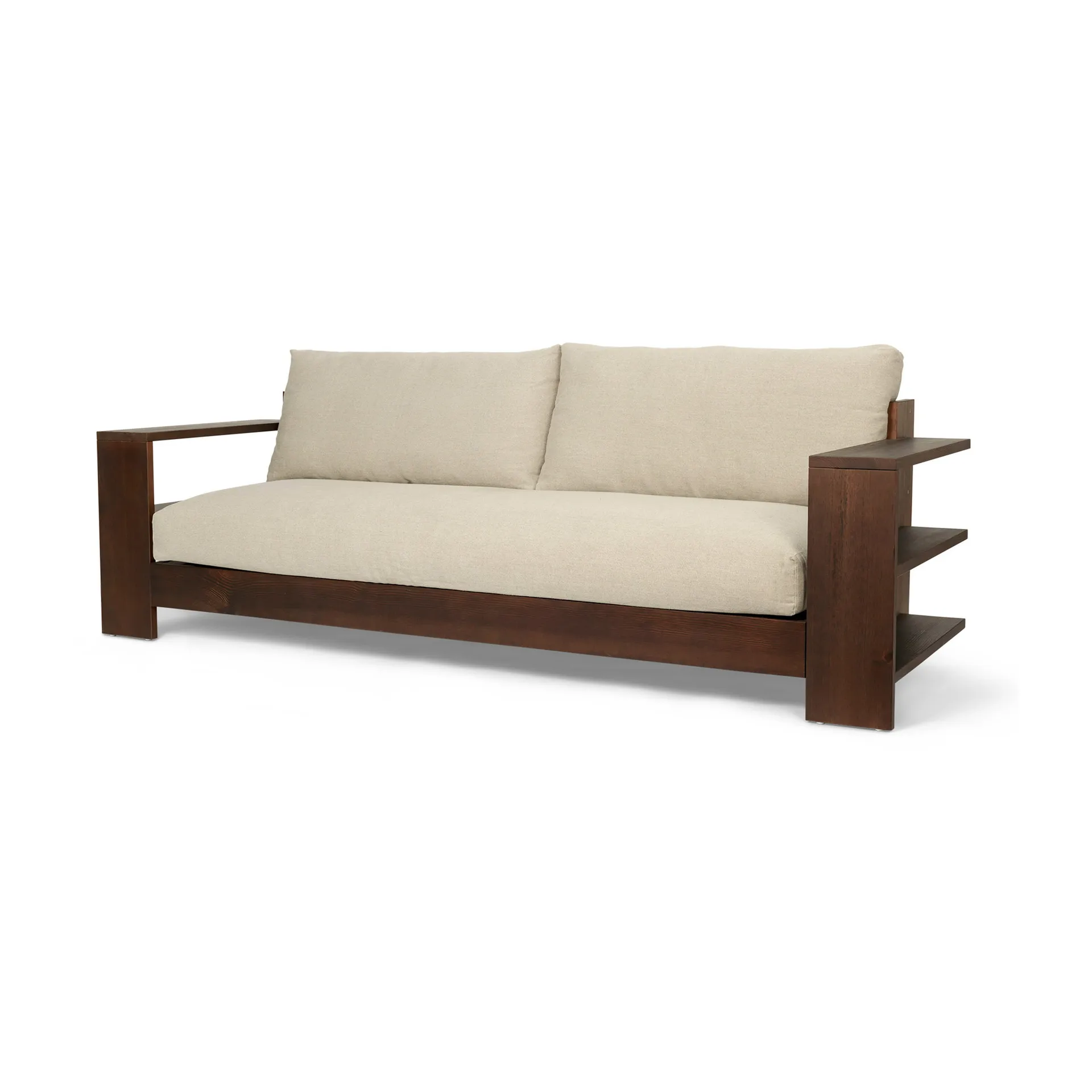 Edre sohva classic linen, Dark Stained-Natural Ferm Living