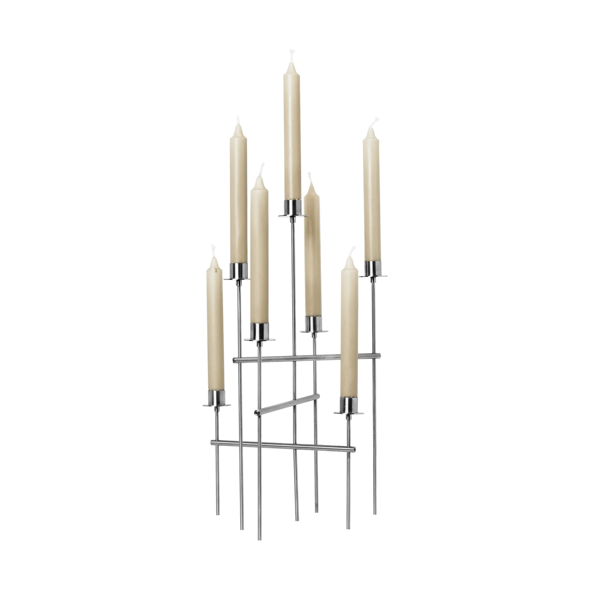Elysia kynttilänjalka, Brushed stainless steel Ferm Living
