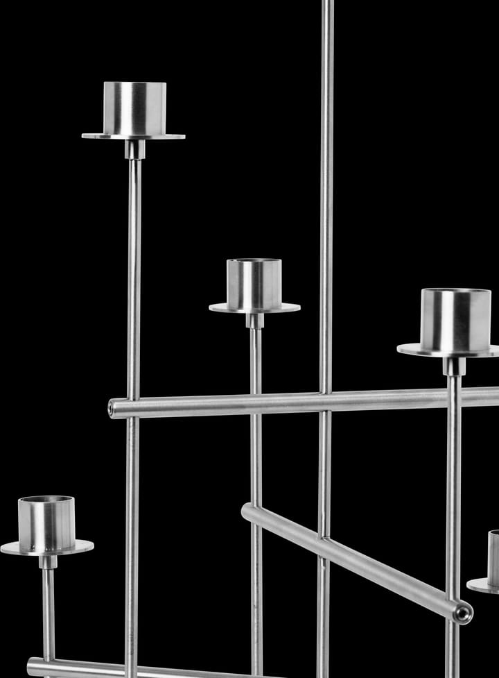 Elysia kynttilänjalka, Brushed stainless steel Ferm Living
