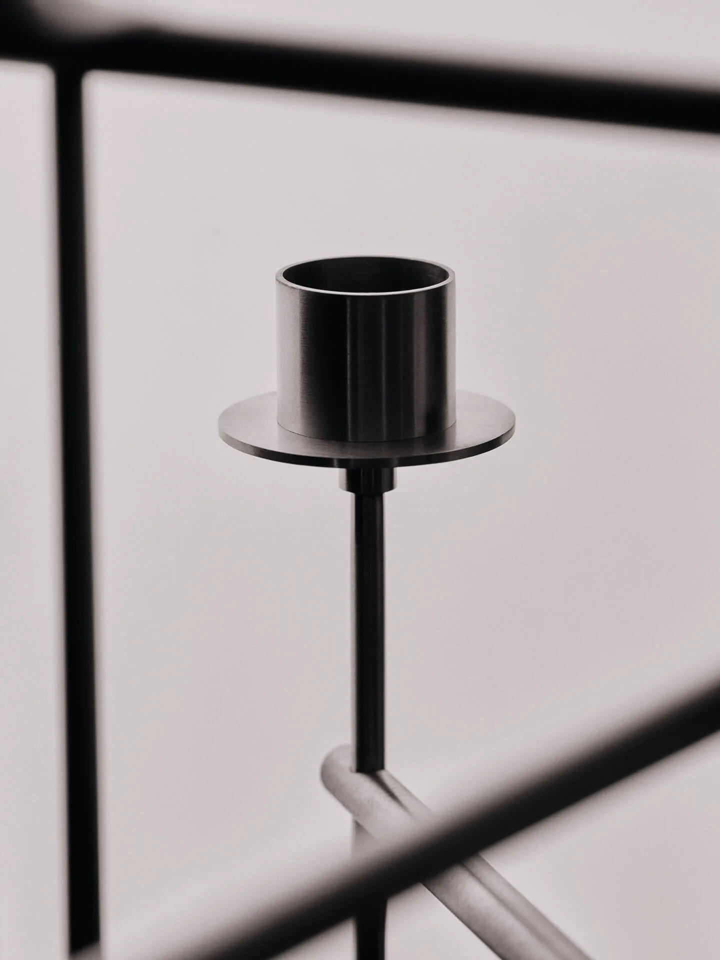Elysia kynttilänjalka, Brushed stainless steel Ferm Living