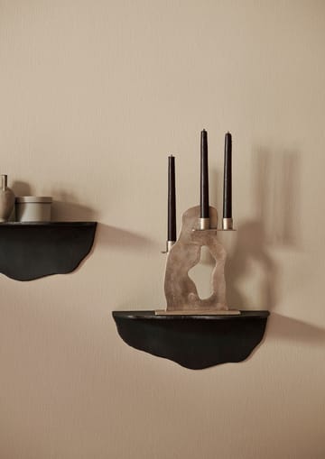 Erode kynttilänjalka 21 x 27 x 4 cm - Brass - Ferm Living