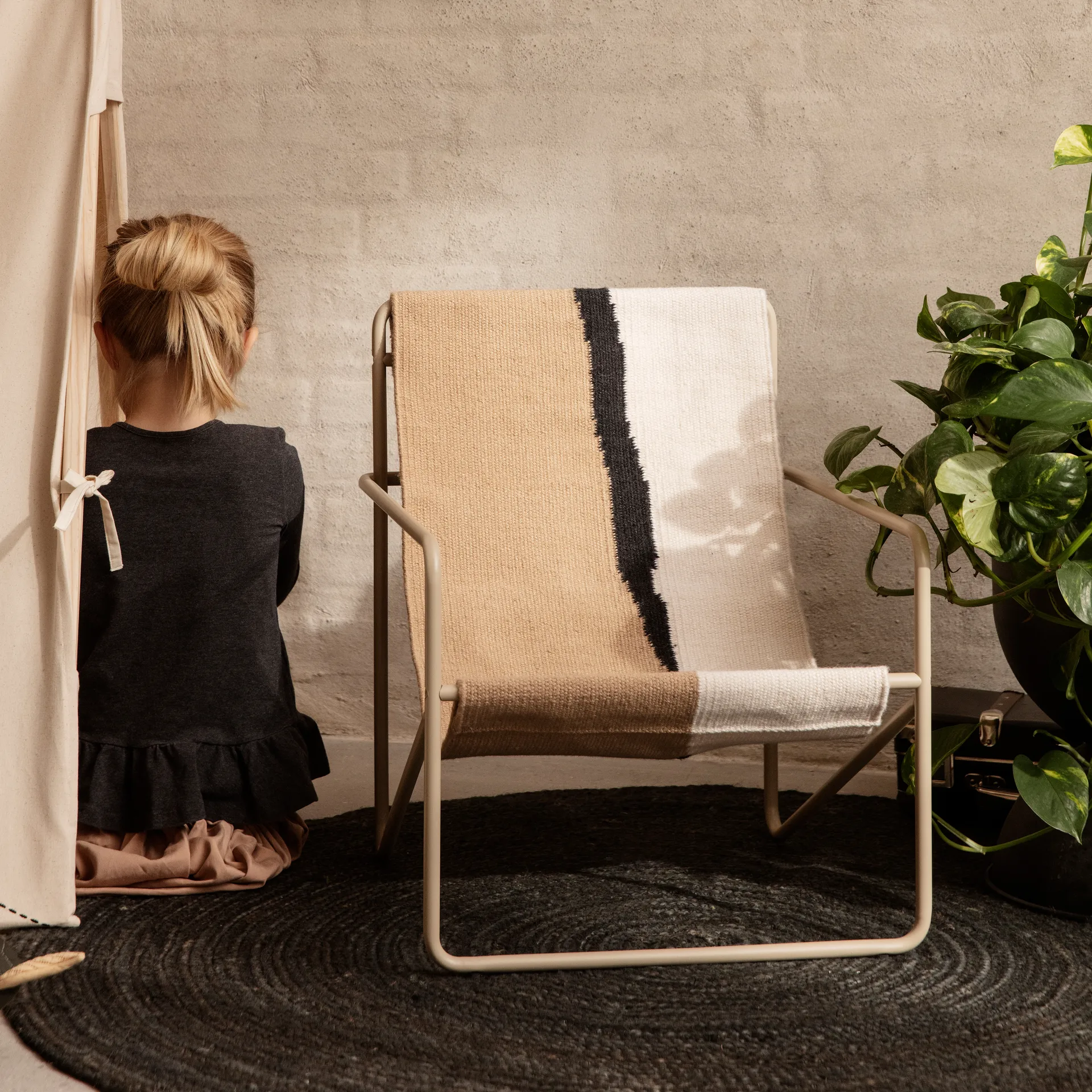 Eternal juuttimatto pyöreä small, Black Ferm Living