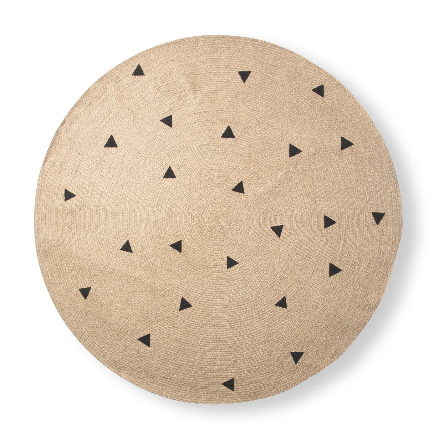 Ferm Living matto pyöreä Ø130 cm, Triangle Ferm Living
