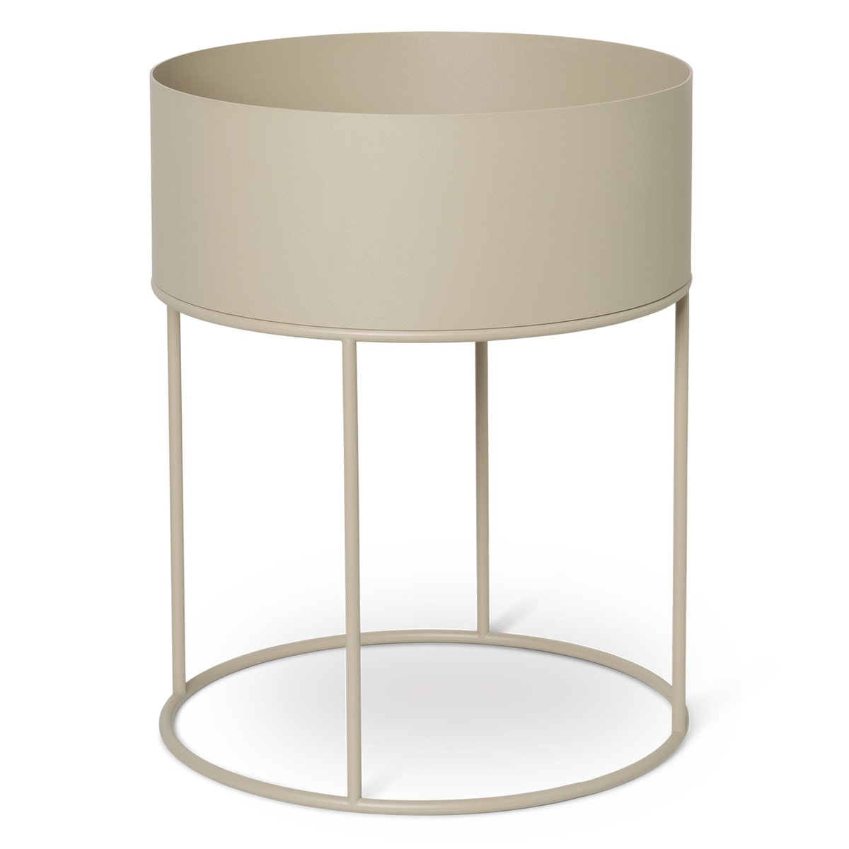 Ferm Living plant box pyöreä Cashmere | Skandinaavinen Sisustus | Ruukut | Beige