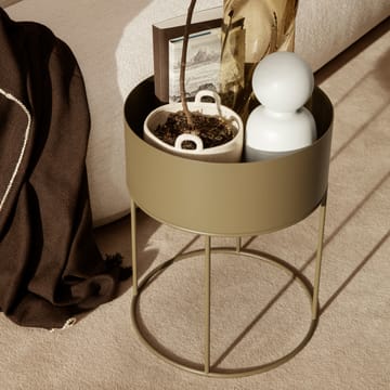 Ferm Living plant box pyöreä - Olive - Ferm Living