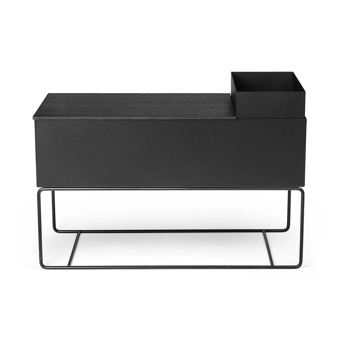 Ferm Living plant box tarjotin large 57,5 cm, Black Ferm Living