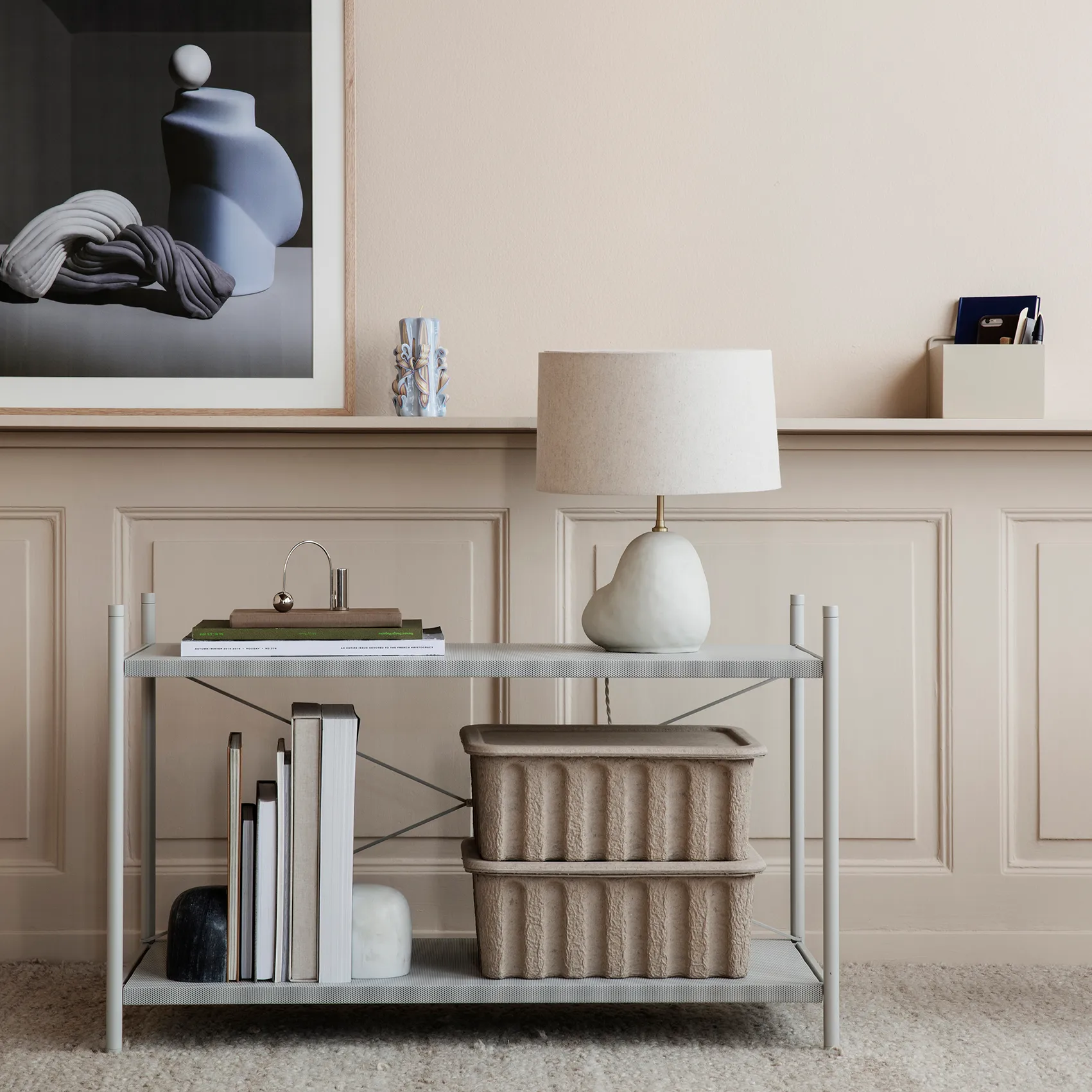 Ferm säilytyslaatikko paperia kannella 2-pakkaus, Ruskea Ferm Living