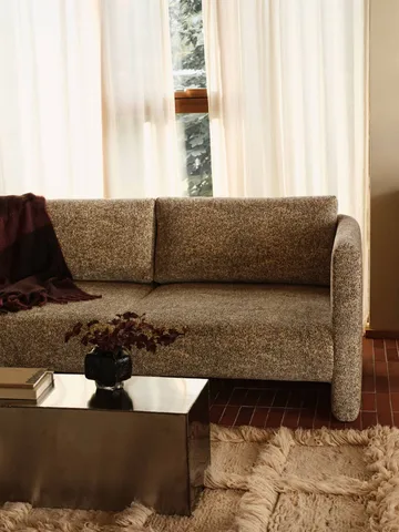 Ferra sohvapöytä 2 osaa - ruostumaton teräs - Ferm Living