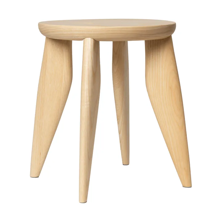 Feve kids pyöreä jakkara - Käsittelemätön saarni, Ø33x30 cm - Ferm Living