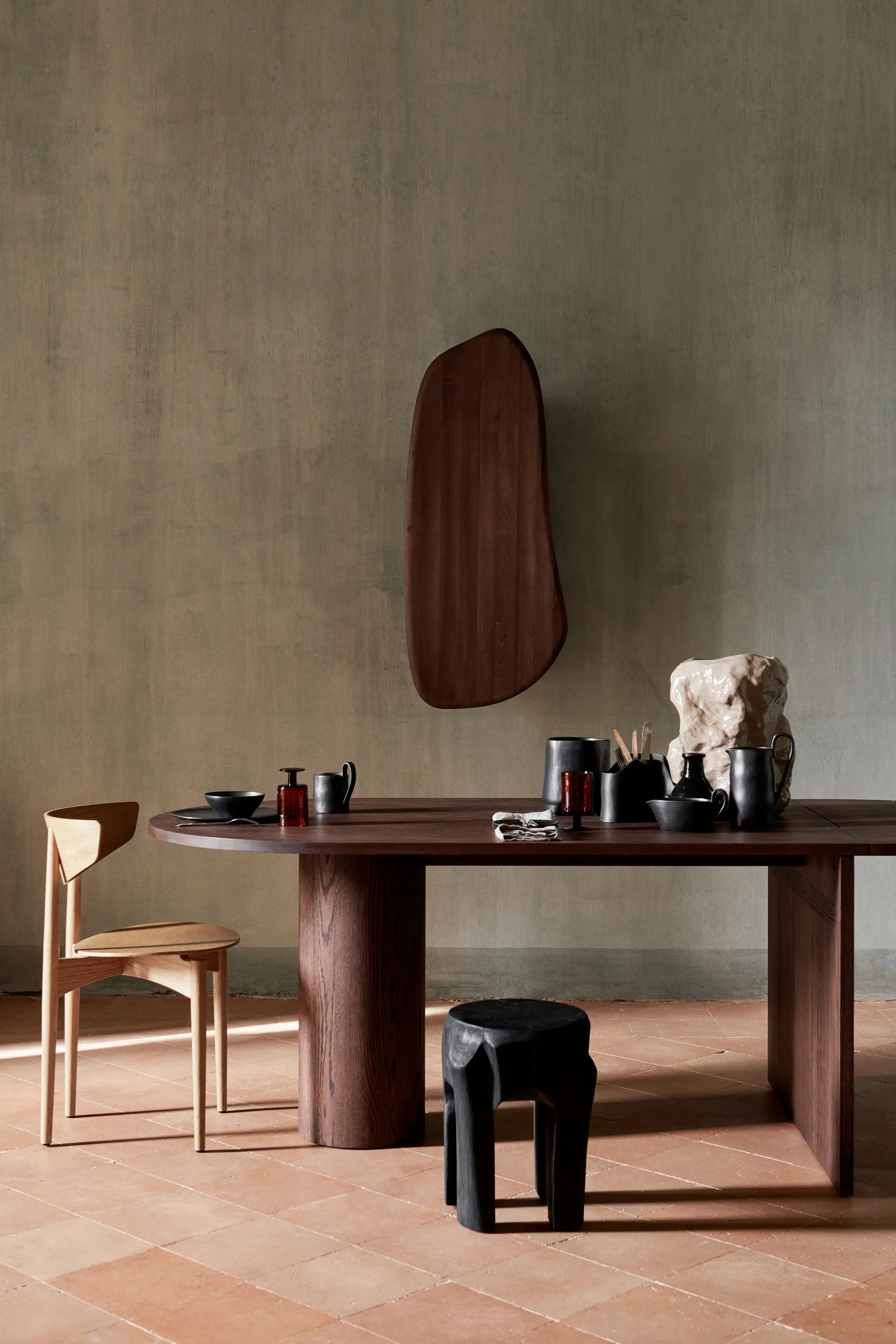 Feve seinäkaappi, Walnut Ferm Living