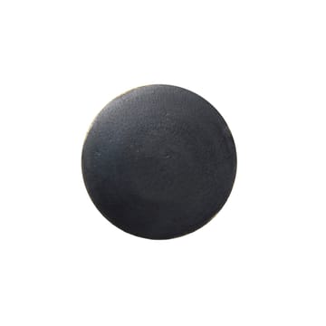 Flat Circle -nuppi musta-messinki - Ø4 cm - Ferm Living