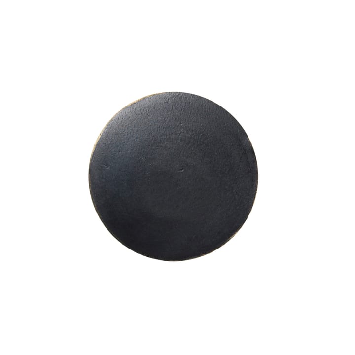 Flat Circle -nuppi musta-messinki, Ø4 cm Ferm Living