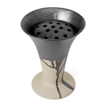 Flores maljakko 23 cm - Hiekka-musta - Ferm Living