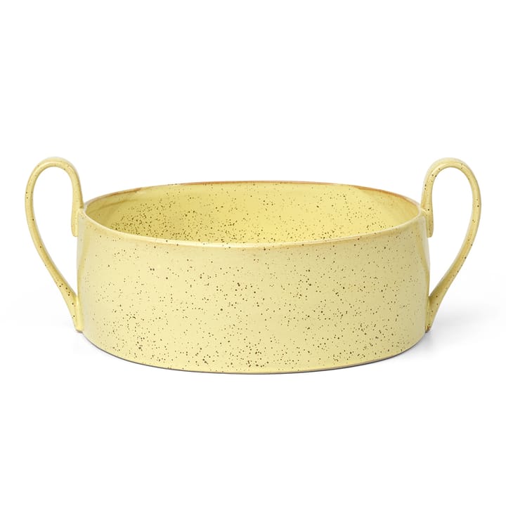 Flow Centrepiece -kulho, Yellow speckle Ferm Living