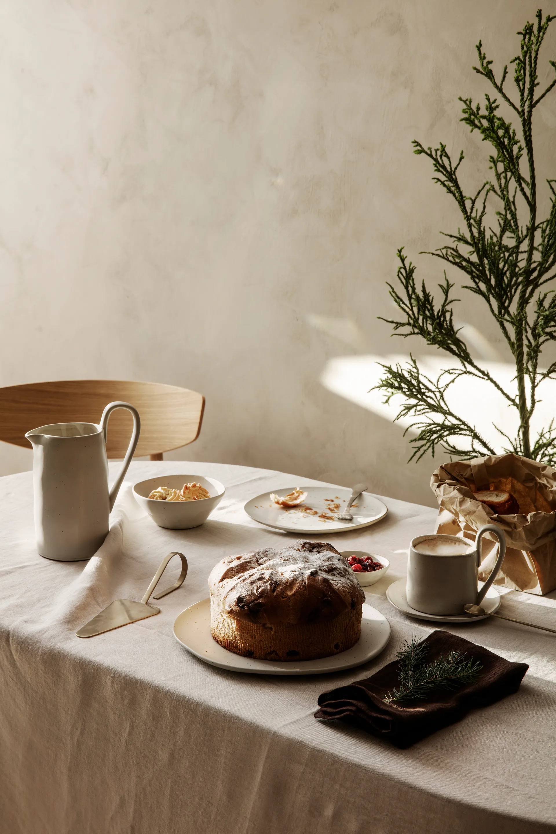 Flow kulho 14,5 cm, Off-white speckle Ferm Living