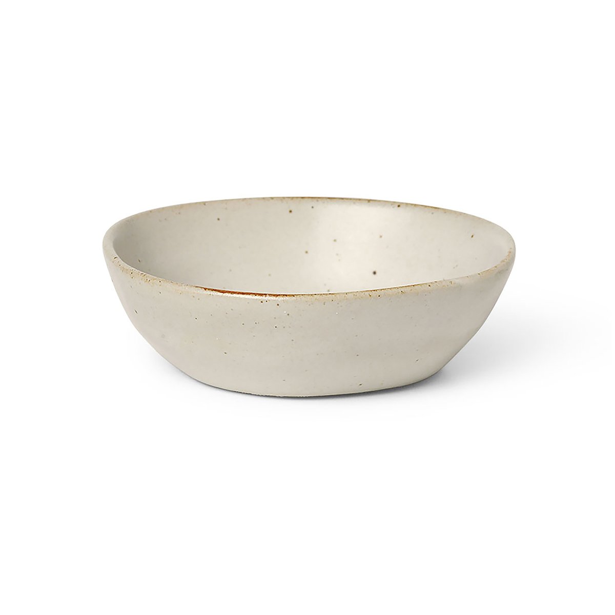 Ferm Living Flow kulho 9 cm Off-white speckle | Skandinaavinen Sisustus | Tarjoilukulhot | Beige