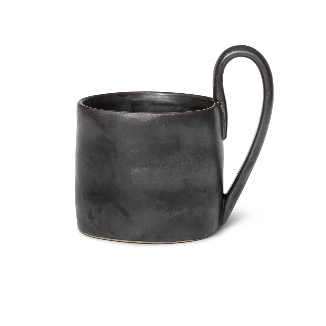 Ferm Living Flow muki 36 cl Musta | Skandinaavinen Sisustus | Kahvikupit | Musta