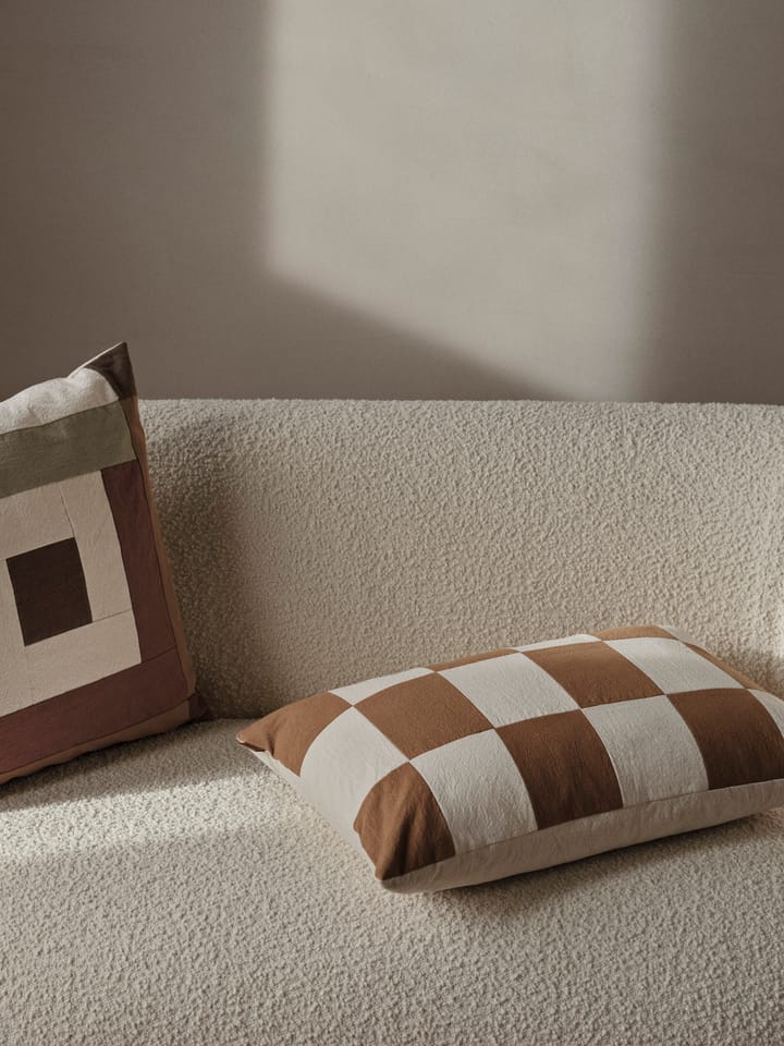Fold patchwork tyynynpäällinen 40x60 cm, Sugar kelp-undyed Ferm Living