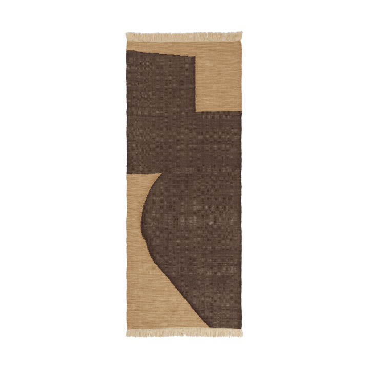 Forene kävelymatto - Tan-Chocolate, 80x200 cm - Ferm LIVING