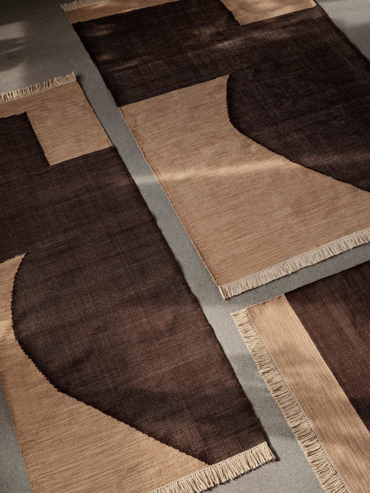 Forene matto, Tan-Chocolate, 140x200 cm Ferm Living