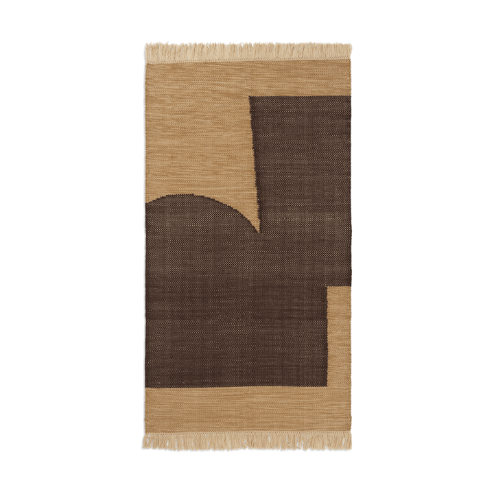 Forene matto - Tan-Chocolate, 80x140 cm - Ferm Living