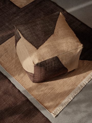 Forene square pouf istuinrahi 60x60x40 cm - Tan-Chocolate - Ferm Living