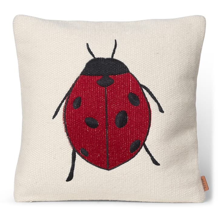 Forest kirjailtu tyyny 40x40 cm - Ladybird - Ferm LIVING