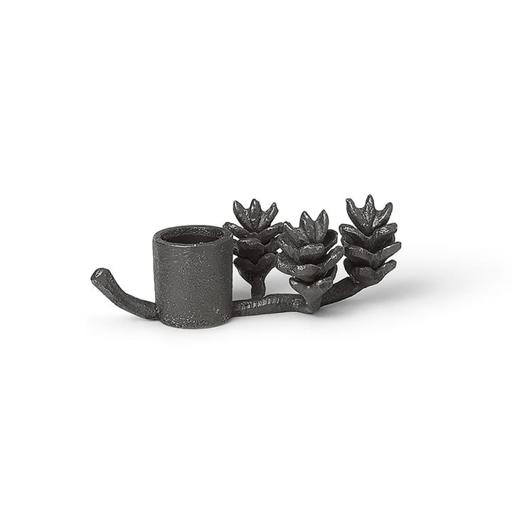 Forest kynttilänjalka 6 cm - Musta messinki - Ferm Living