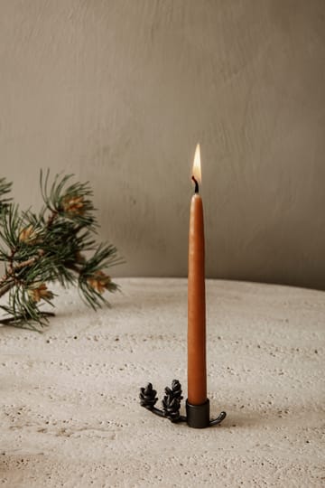 Forest kynttilänjalka 6 cm - Musta messinki - Ferm Living