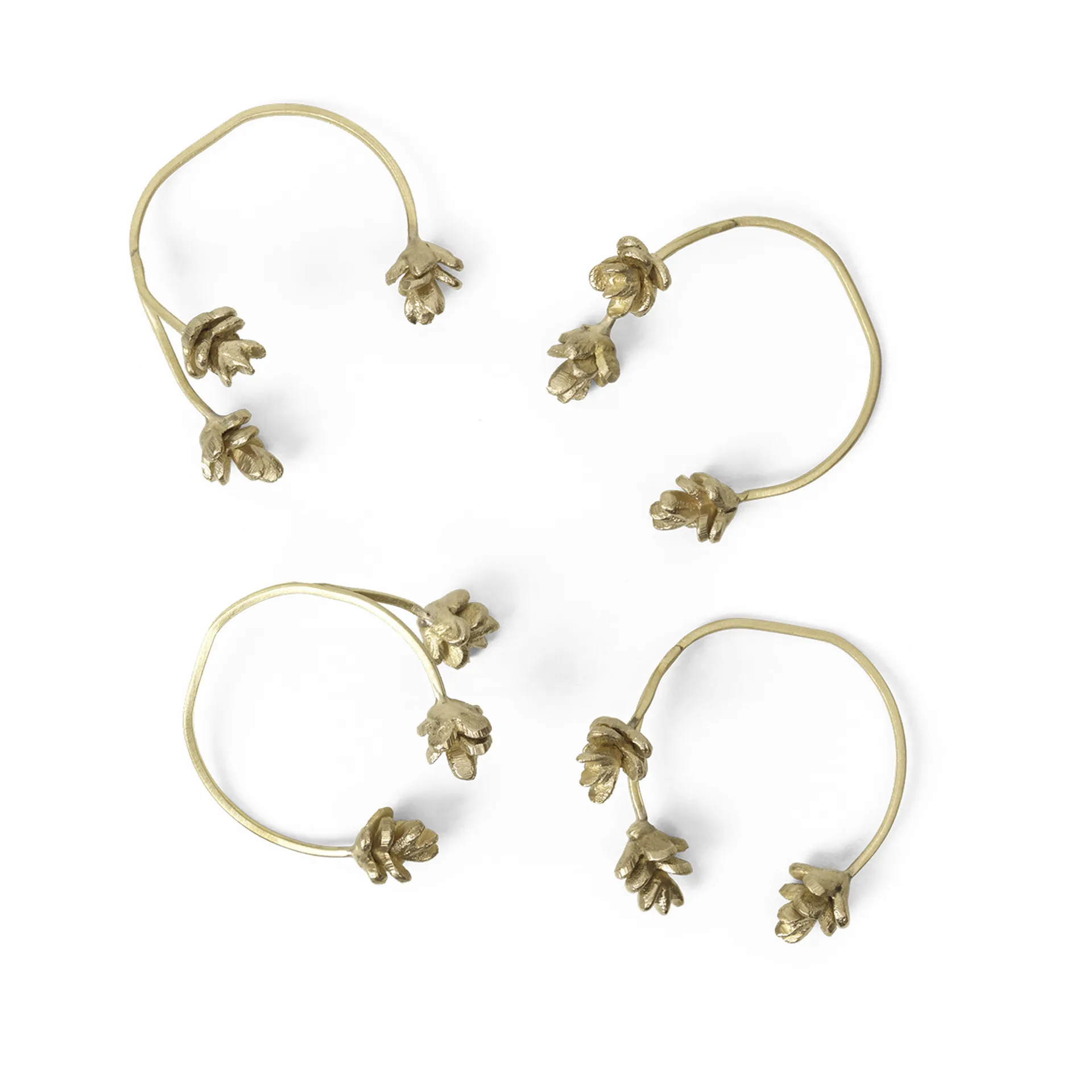 Forest lautasliinarengas 4-pakkaus, Brass Ferm Living