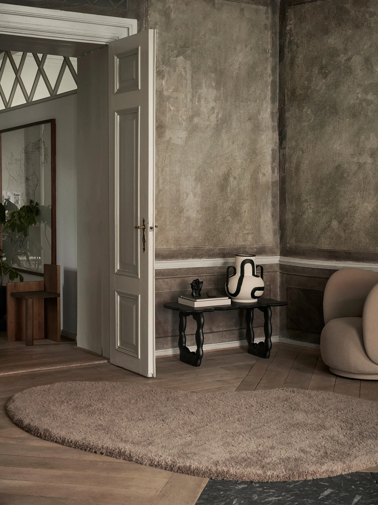 Forma villamatto 175 x 250 cm, Tuhkanruskea Ferm Living