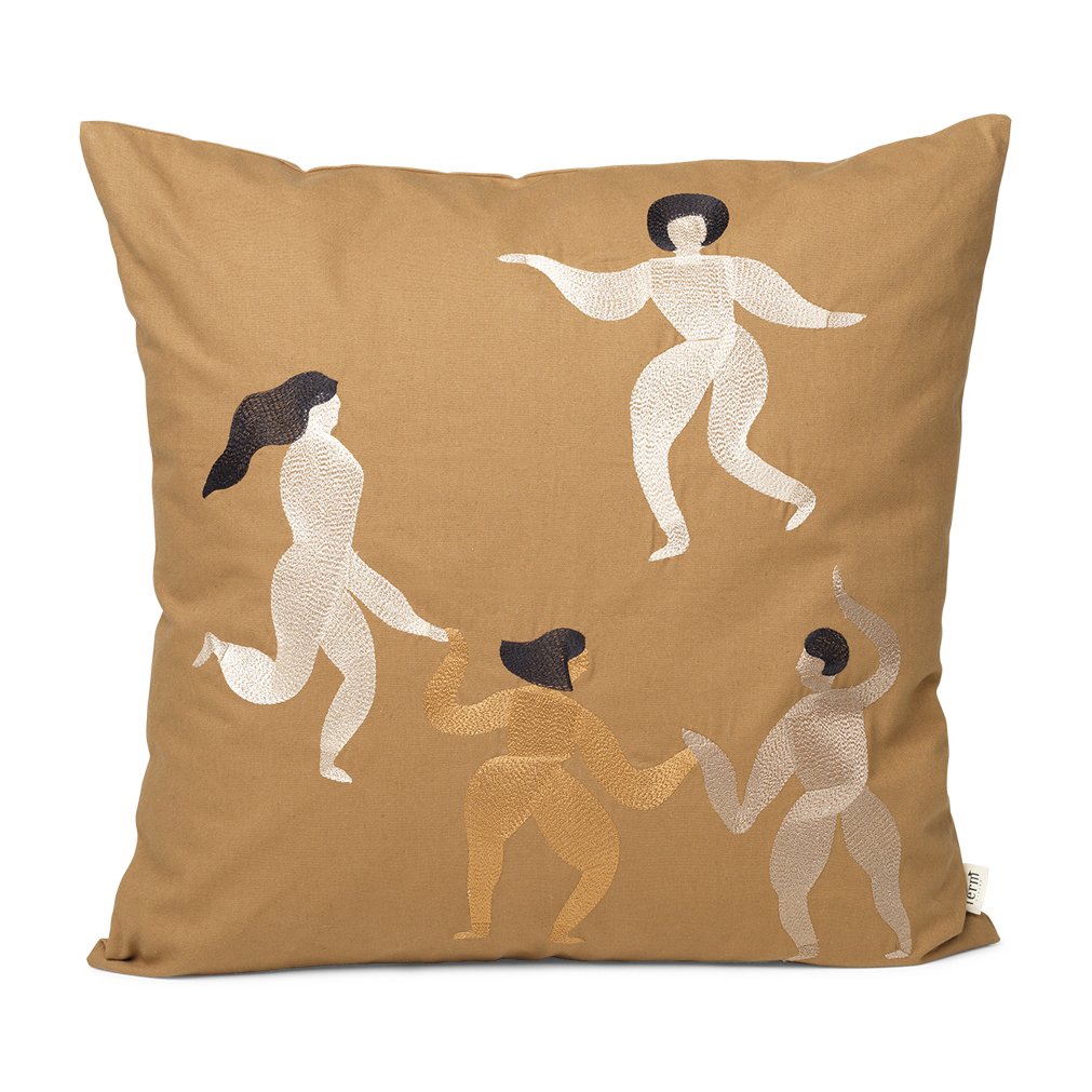 Ferm Living Free tyyny 50x50 cm Sugar kelp | Skandinaavinen Sisustus | Tyynyt | Ruskea